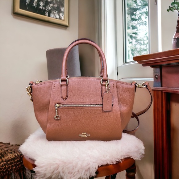 Coach Bags Coach Elise Saddle Brown Leather Handbag Crossbody New